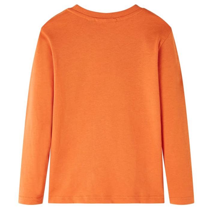 T-shirt enfants manches longues orange foncé 92/104/116/128/140