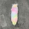 Decorative Fox Tail Keychain Pendant 25cm/40cm Faux Fluffy Soft Plush Hanging Accessory for Bags or Keys Decoration