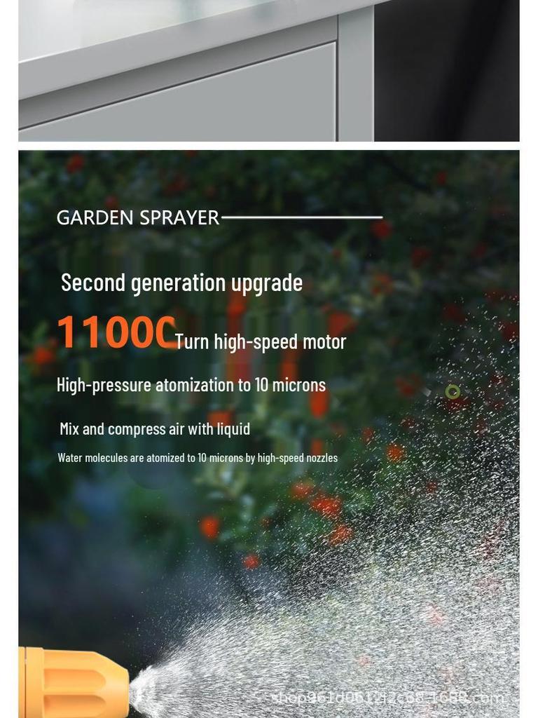 2L Lithium Battery Automatic Sprayer for Gardening and Disinfection