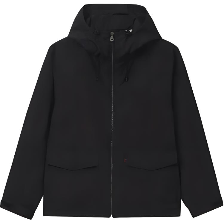 

Levis Минималистичная Удобная Универсальная Съемная Флисовая Подкладка Двусторонняя Повседневная Куртка для Отдыха на Природе Мужская Куртка Черная 002HT-0000 XL