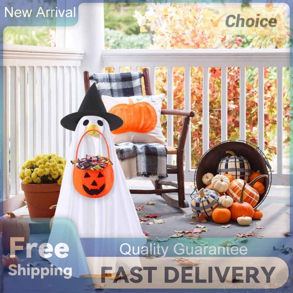 Halloween Ghost Porch Goose Outfit Funny 23 Inch Lawn Porch Outfit Halloween Goose Shirt Decor for Outdoor Patio Yard Lawn Decor China Mainland