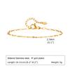 Stainless Steel Exquisite Jewelry Set Bracelet Necklace,Golden Rhombus Handmade Chain Jewelry Gift,Bohemia Waterproof Set
