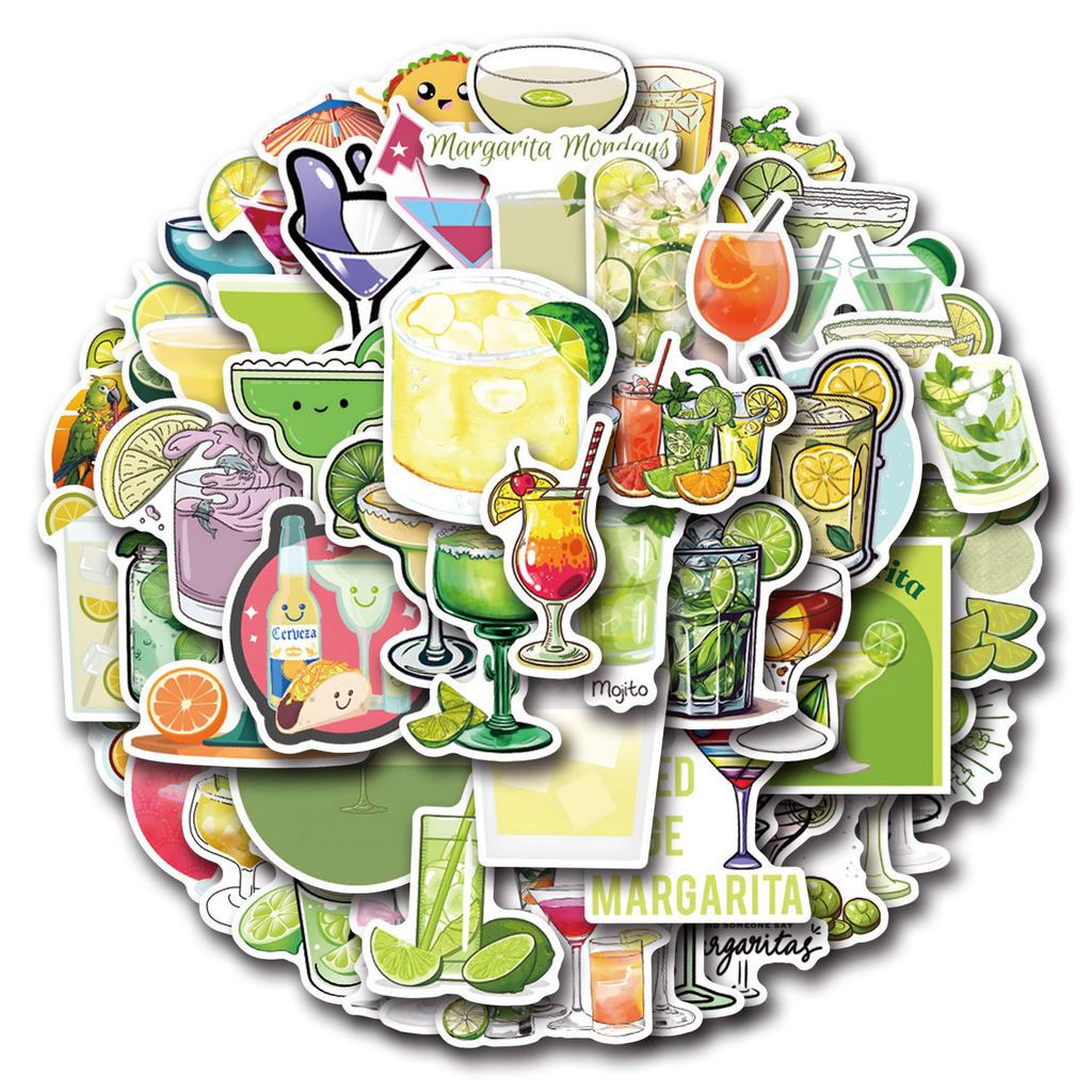 55 New Margarita Margarita Cocktail Graffiti Stickers Luggage Mobile Phone Skateboard Stickers