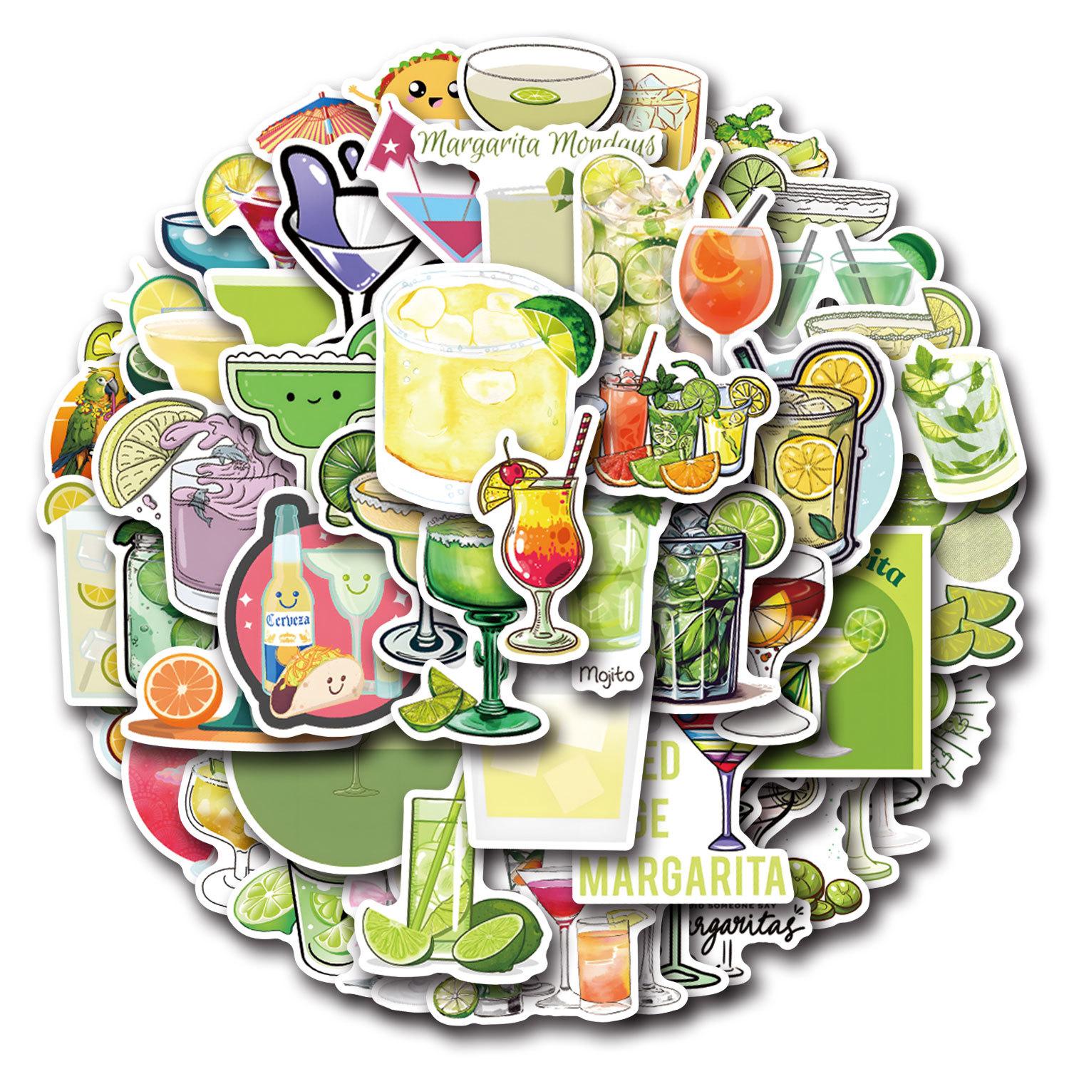 

55 New Margarita Margarita Cocktail Graffiti Stickers Luggage Mobile Phone Skateboard Stickers