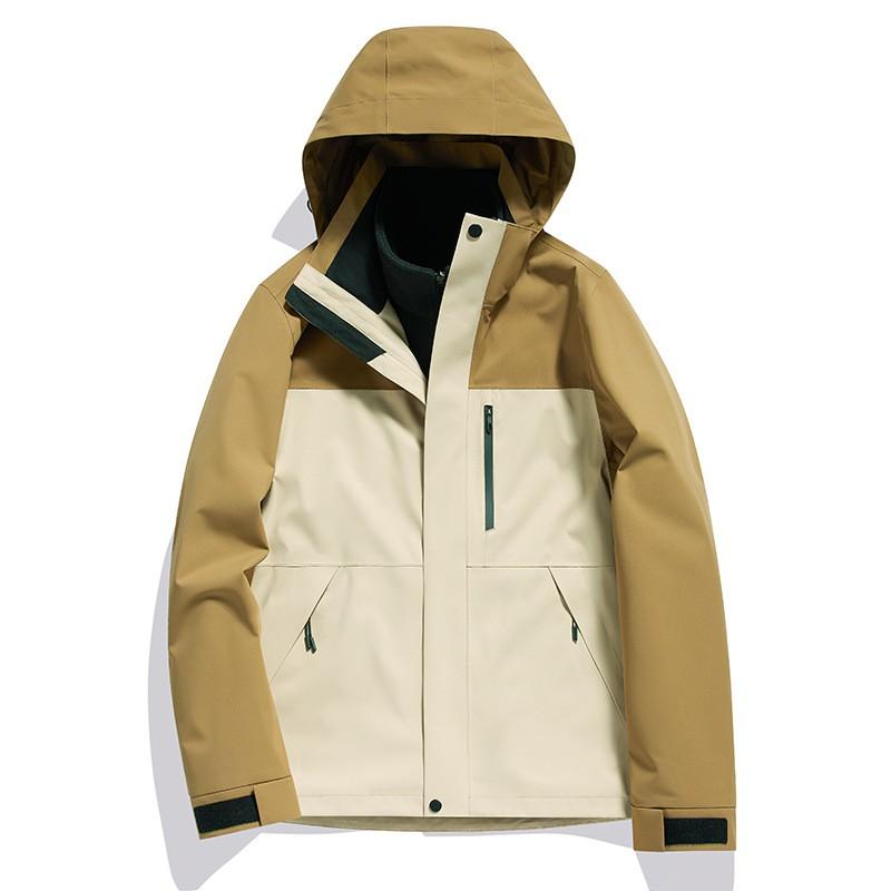Men Women 3-in-1 Waterproof Windproof Winter Jacket With Removable Fleece Liner Skiing Hiking Camping Outdoor Activities