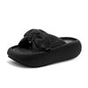 Bow Women's Flats Platform Sandals Crystal Casual Slippers New Summer Shoes 2025 Beach Flip Flops Mujer Slides Sandalias