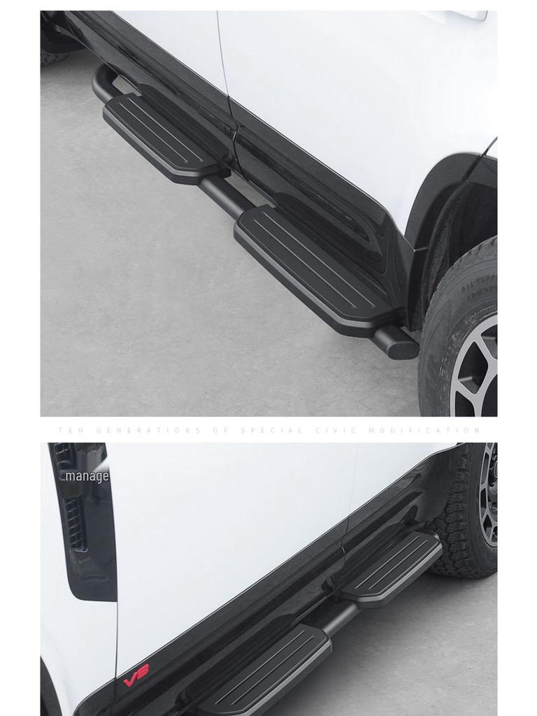 Aluminum Alloy Side Steps for Land Rover Defender 110/90/130