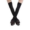 Women Opera Prom Mesh Finger Pantyhose Gloves Transparent Gloves Long Sheer Seamless Mitten