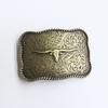 Zinc Western Denim Belt Buckle Cow Skull Reteo Vintage Belt Button Head