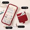 1pcs Mini First Aid Kit Bag Travel Makeup Organizer Multi-Purpose Large Capacity Storage Pouch for Medical Supplies & Cosmetics