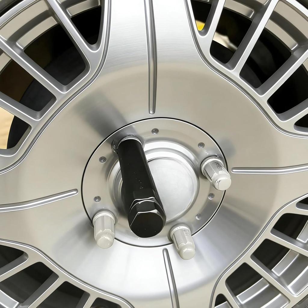 Chiave Dado Ruota Sferica a 6 Spline, Chiave a Bussola Sferica a 6 Punti Chiave di Ricambio, Strumento di Rimozione Dado Ruota Automobilistico per 21mm (13/16") e 22mm