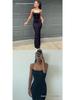Women's Summer Sleeveless High-Waist Slim Fit Spaghetti Strap Maxi Dress