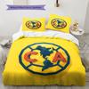 Club America Pattern Bedding,Quilt Set Quilt Cover Pillowcase Home Birthday Gift(1 * Duvet Cover + 2 * Pillowcase, Without Core)