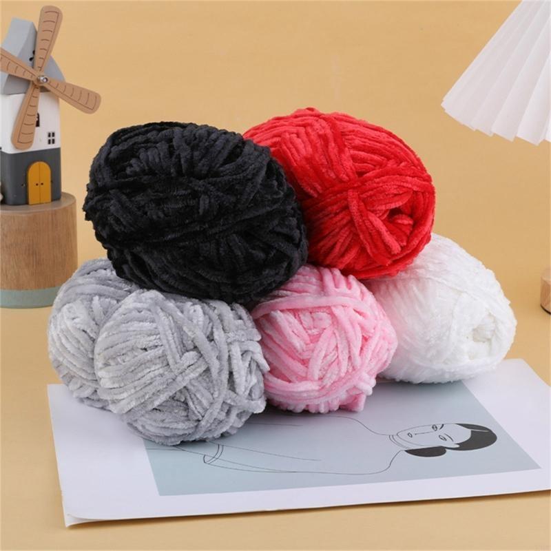 10 Rolls Knitting Yarn Chenilles Yarn Soft Baby Yarn Crochet Yarn Blanket Yarn for Yarn Project Sweater Hat Scarves X3UC