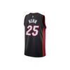Nike NBA Retro Jersey, Fan Edition, 2020-2021, Miami Heat, Nunn No. 25 Men Tops Black CW3671-011