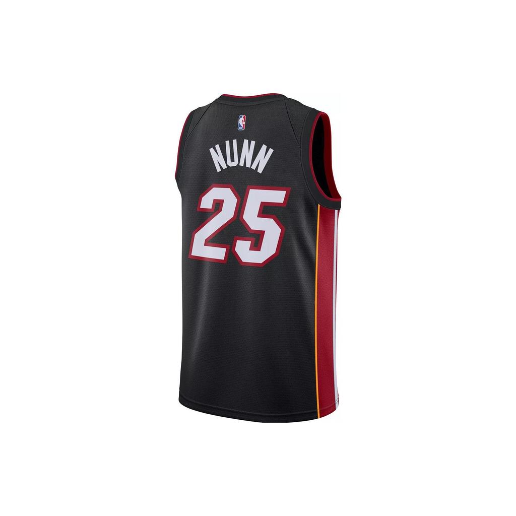 Nike NBA Retro Jersey, Fan Edition, 2020-2021, Miami Heat, Nunn No. 25 Men Tops Black CW3671-011