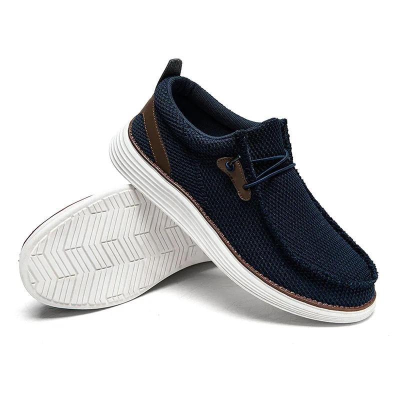 

Damyuan Модная мужская рабочая обувь, дышащая вулканизированная обувь, новые мужские кроссовки для тренировок, повседневные кроссовки для игры в теннис на открытом воздухе, обувь для ходьбы 46 темно-синий