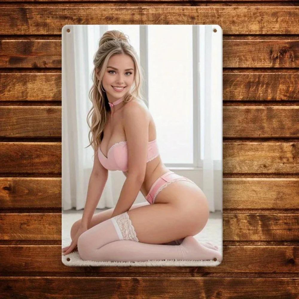 Vintage Metal Wall Art Sign Rustic Iron Plaque for Home Garden Decor 20x30cm