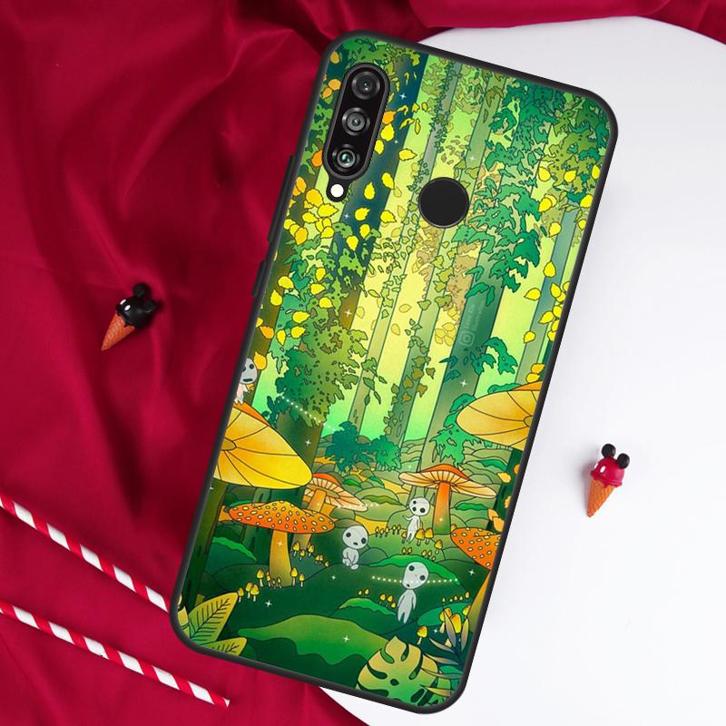 Mushroom For Huawei Nova 11 Pro 9 10 SE Y60 Y70 Y90 Y61 Y91 Y73 Y72 12i 11i 8i P20 P30 P40 Lite Case
