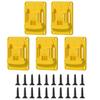 Wall Mounted Drill Holder Set Of 5 For 18V Cordless Tools Heavy Duty ABS Bracket With Secure Storage Space Saving Design