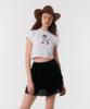 Kkuape Lace Cancan Mini Skirt_Black