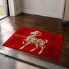 Blessing Words 2027 New Year Anti Slip Mat Cartoon Sheep Door Mat  Floor Protection