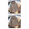 Padded Women's Mid Length Hooded Thick Jackets