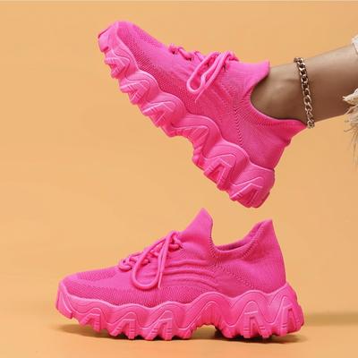 Fashion Plus Size44 Designer Sneakers Women Trendy Wear Resistant Platform Sneakers Comfortable Breathable Mesh Shoes for Women
