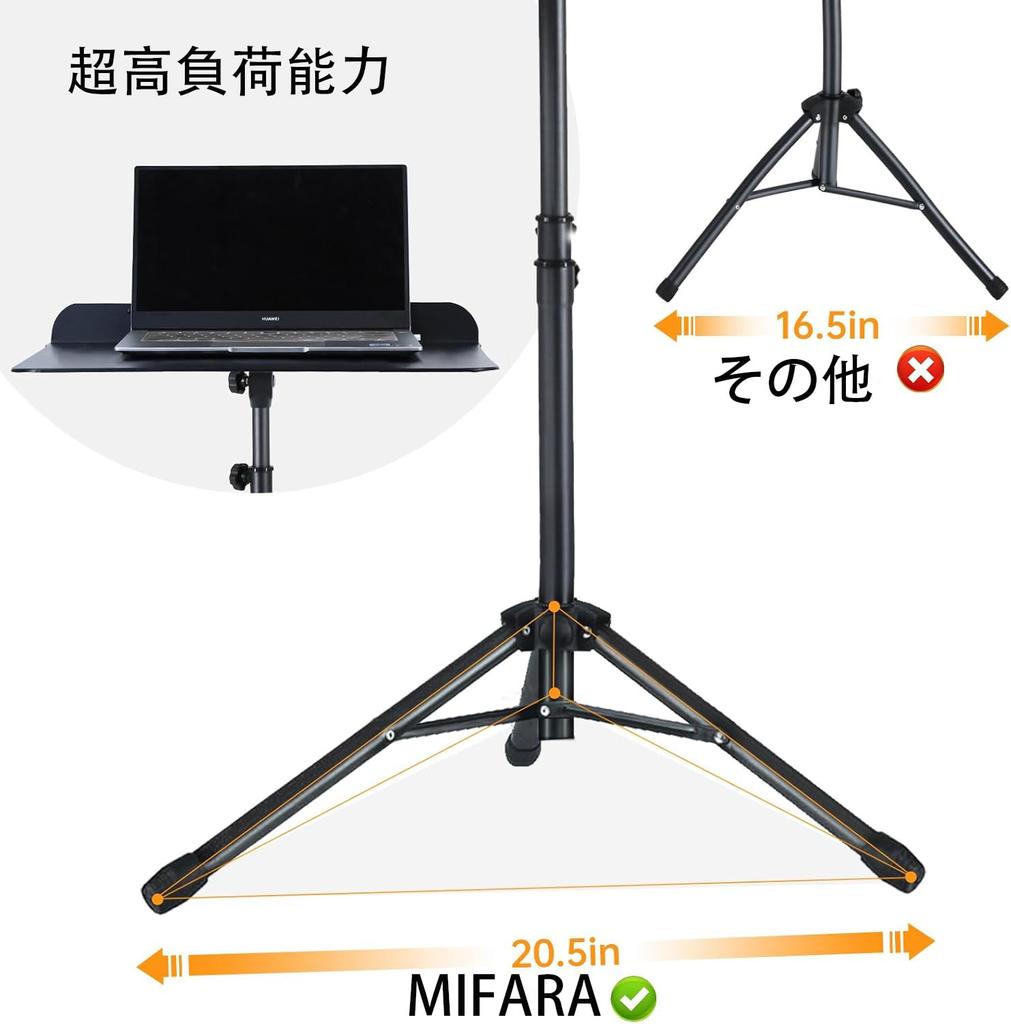 Alloy Music Stand with Adjustable Height and Portable Folding Design, Ideal for Musicians and Performers