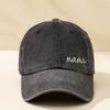 Fashion Mama Embroidery Baseball Caps Casual Washed Cotton Duck Tongue Hat Sun Cap Women