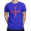 Herren T-Shirt Distressed Kreuzritter Templerorden Kreuz T-Shirts Premium Baumwolle T-Shirt Rundhals T-Shirt Kurzarm Kleidung Übergröße