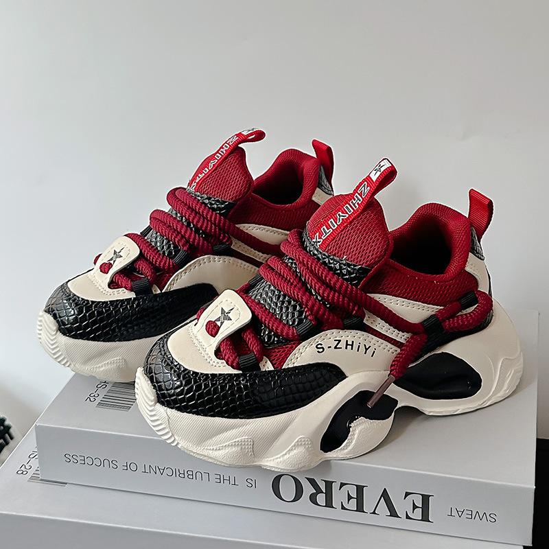 Children's Sports Shoes Men's Shoes 2025 New Autumn Boys Outdoor Casual Shoes Non-slip Running Dad Shoes Breathable