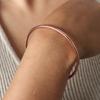 Fadeless Stainless Steel Bangle Bracelet For Women Non Fading Circular Minimalist Women's Hand Bracelets Woman Luxury Zircon