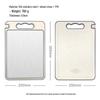 Oujiewang Double-Sided 304 Stainless Steel & Wheat Straw Cutting Board