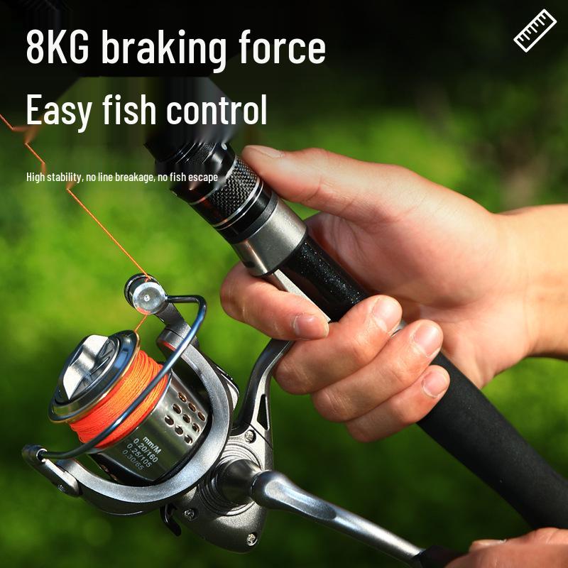 Compact Golf Spinning Reel with Metal Line Cup - Long Cast Genuine Micro Lure Fishing Reel for Casting and Rock Fishing Rods.