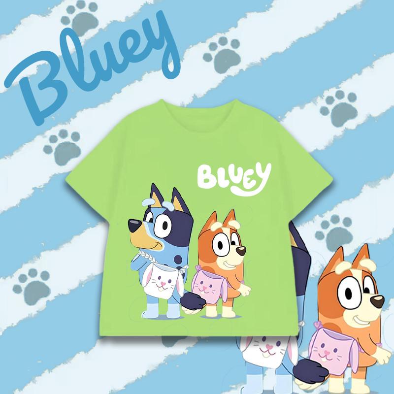 

Children s blue T-shirt short sleeved printed top 140
