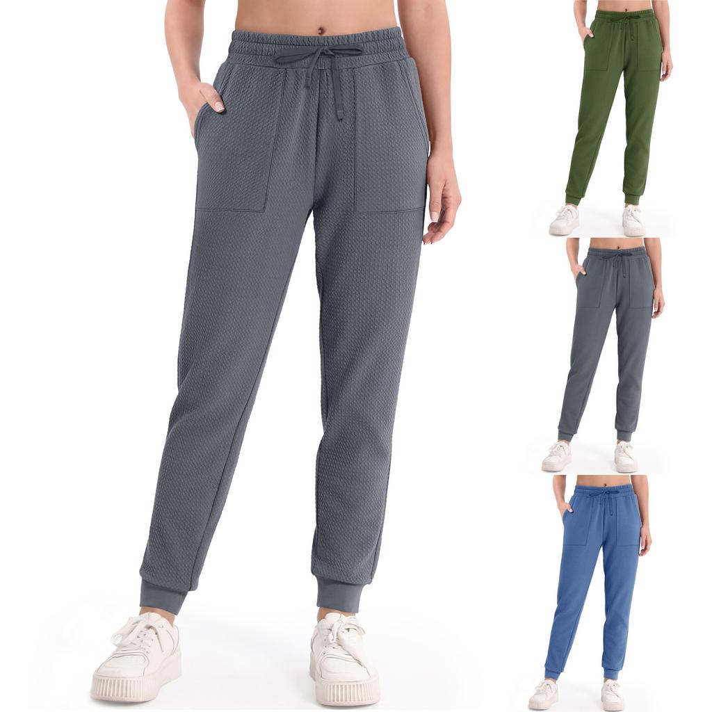 Women High Waist Pant Casual Long Pants Trousers With Pockets