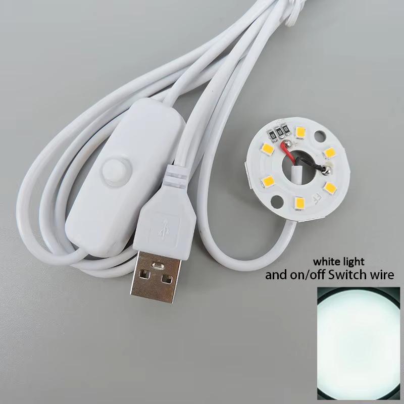 

Warm White Color DC 5V 3W USB LED Lights 2835 Chip Single Dimmer Reading Night Desk Book Tablet Reading Lamp Switch Power Cable White Led Line