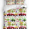 Excavator Car Vehicle Road Sign 3pcs Bedding Set For Bedroom Double Bed Home Textile Duvet Cover Quilt Cover Pillowcase