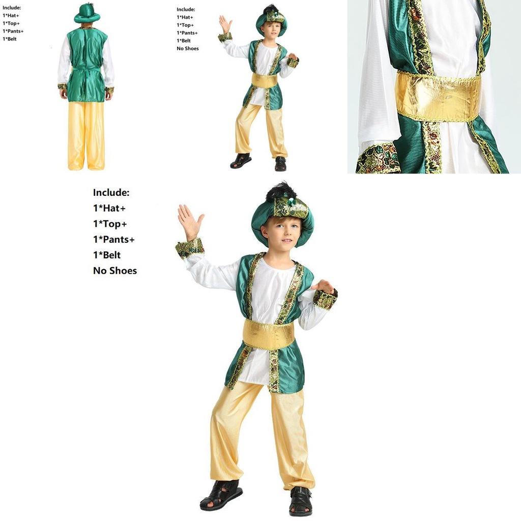 Stunning Boys Halloween Party Arabian Prince King Costume For Cosplay Events