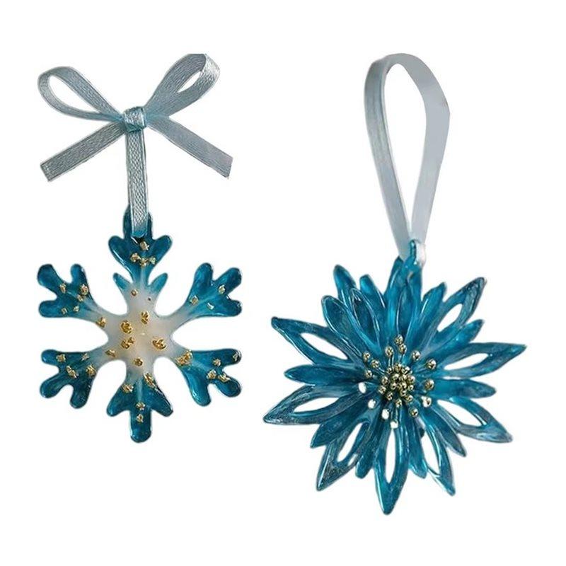 

CYCLI-Elegant Christmas Tree Ornament 2D Holiday Decor Pendant For Windowsill Cute Animal Design
