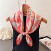 Fashion Scarf Bandana Turban Hijab Luxury Print Female Headscarf Neckerchief Headband Windproof Shawl Handkerchief Square Wraps