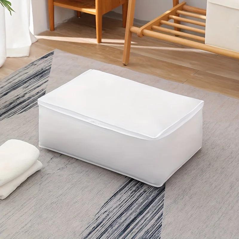 1pc-Large Storage Bag with Zippered Lid, Bedding Storage Container, Clothes, Pants Storage, Sturdy Zipper