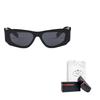 Prada Logo Irregular Shape Sunglasses Men sunglasses Black SPRB19_E16K_FE08Z_C_A053