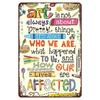 Tin Sign Vintage Art Is Not Always About Pretty Things Its About Who We Are Retro Quote Wall Decor Metal Plaque  Funny Aestheti