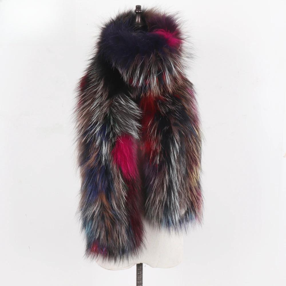 Hot Sell Ladies Long Style Genuien Fox Fur Scarf Women Knitted Fluffy Real Fox Fur Scarves Winter Keep Warm Fur Real Wraps