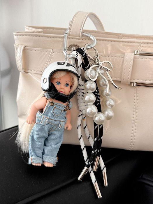 

VASCARA Ribbon Pearl Rider Girls Keyring VKEYRING_001 FREE