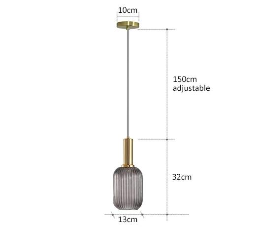 Nordic Restaurant Colorfull Glass Pendant Lights Creative Living Room Lamp Simple Bedside Lamp LED E27 Hanging Loft Lighting