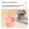 New cat bowl with long ears and high feet bowl with cat and dog neck protection and anti-overturning plastic raised pet bowl