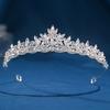Bridal Crown Headgear Luxury Atmospheric Wedding Dress 18th Birthday Ceremony Children's Crystal Crown